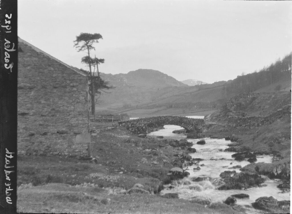 Historical image of Watendlath Tarn in th English Lake District.