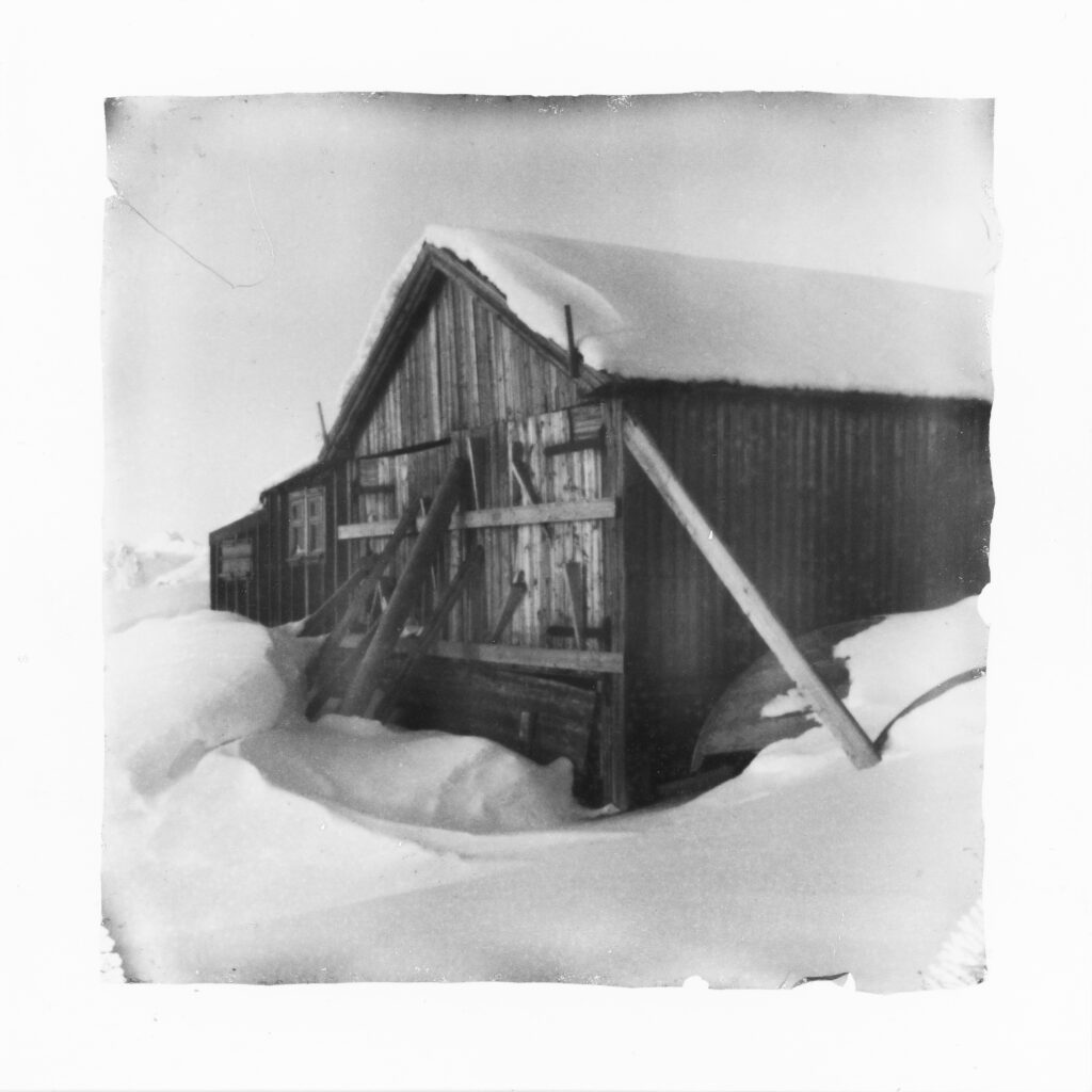 Boat house by the shores.