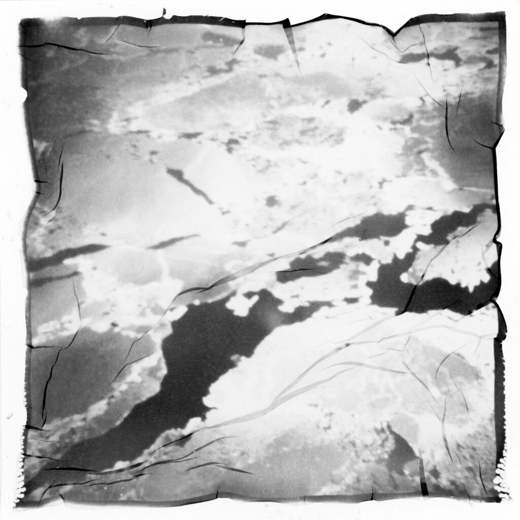 Sea ice forming - shot from an aircraft.