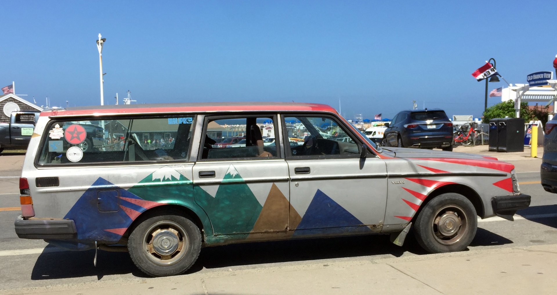 An old hand painted Volvo