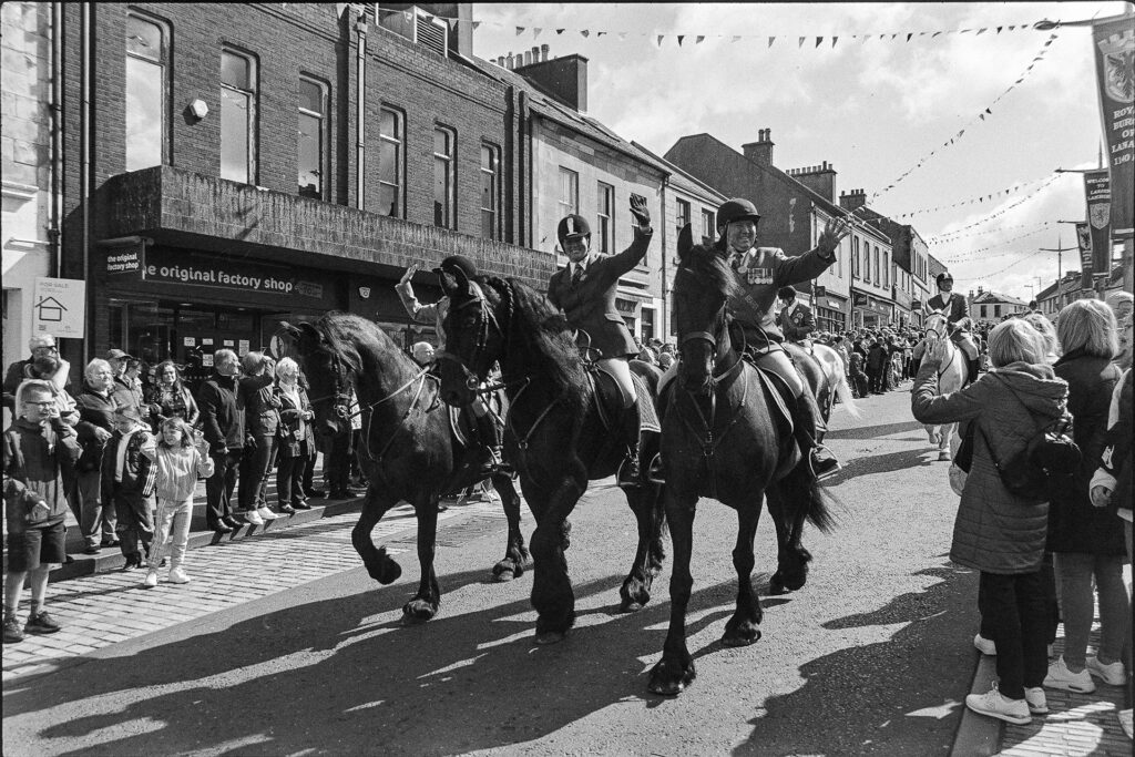 Horses And Riders On Parade