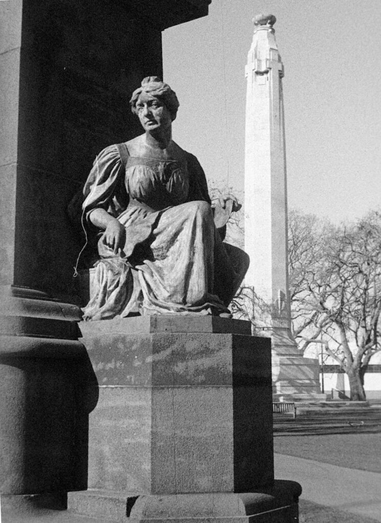 Bronze, part of Queen Victoria statue, Dunedin, NZ.