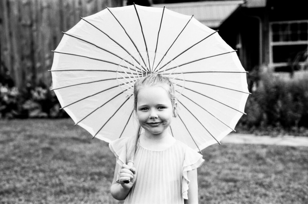 Girl with umbrella