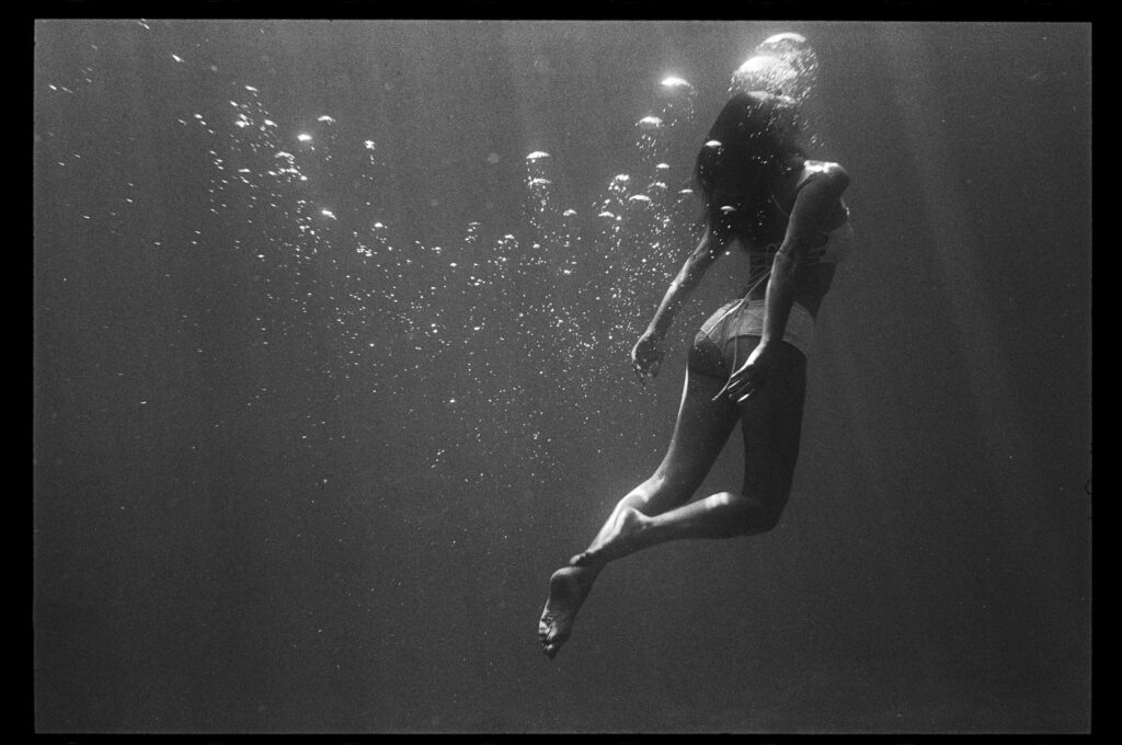 Underwater shot of a woman