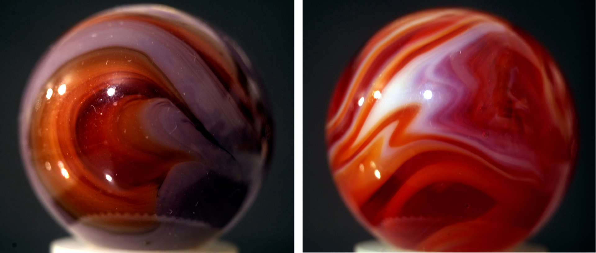 Views of another "Swirl" marble