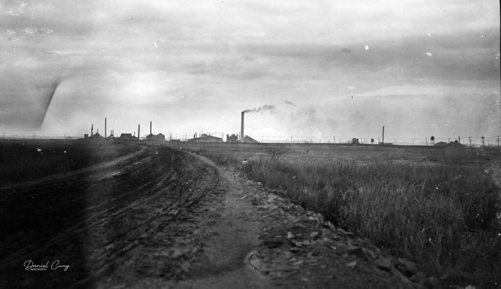 Distant view of the factory from 1890s.