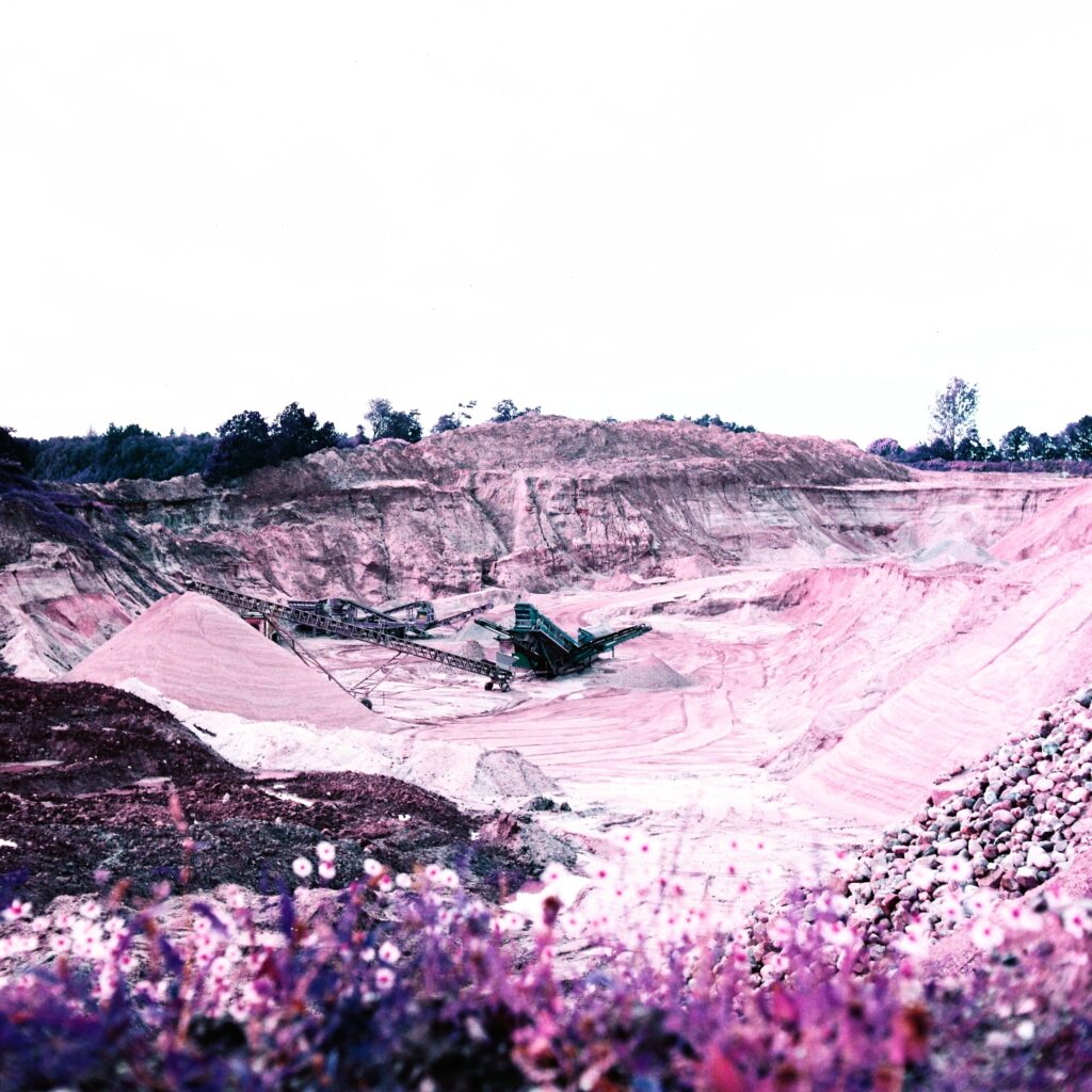 Quarry shot on Lomo Purple with Rolleicord Va