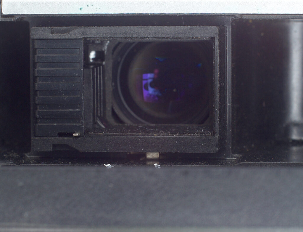 Film gate detail showing spacing and cartridge semsors.