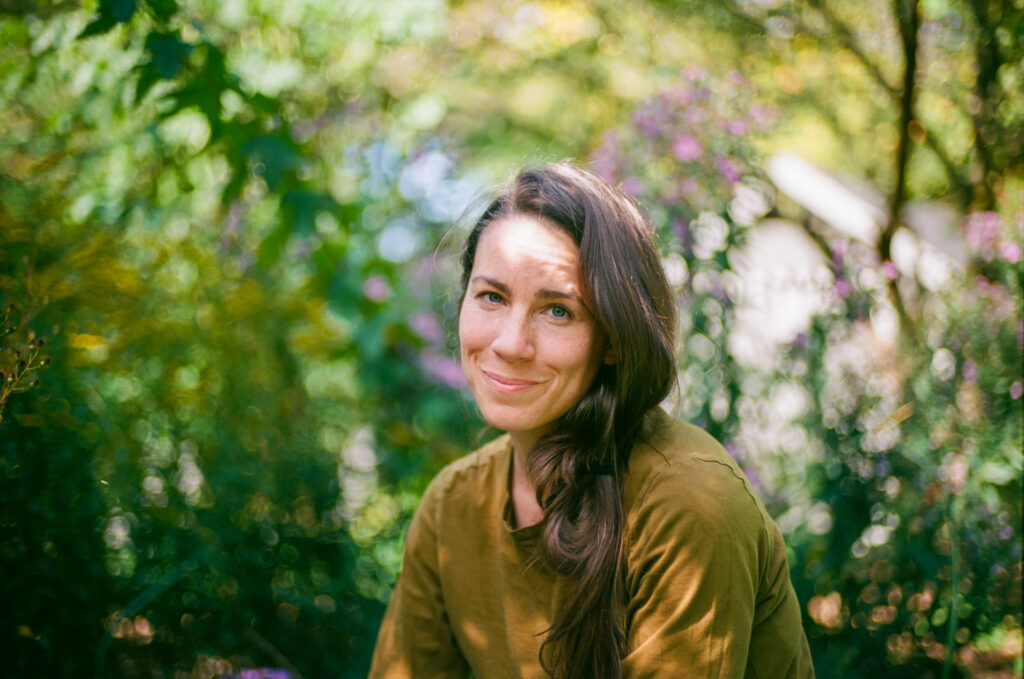 Woman in forest