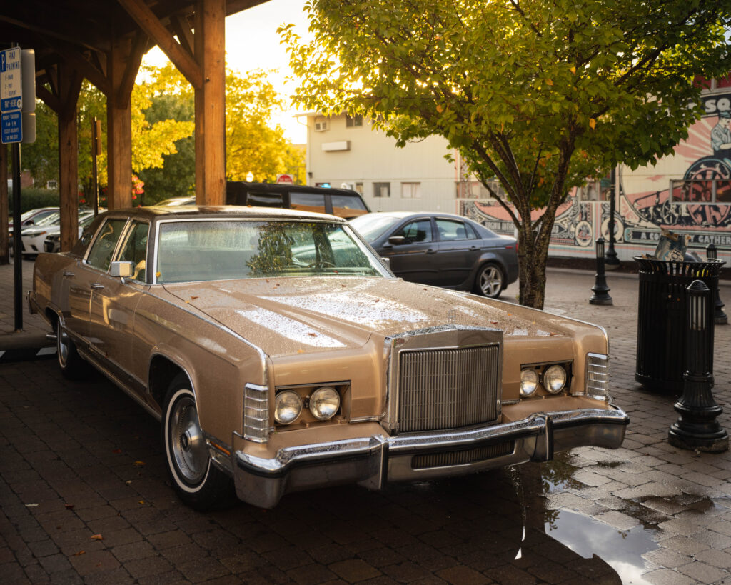 Old Lincoln sedan