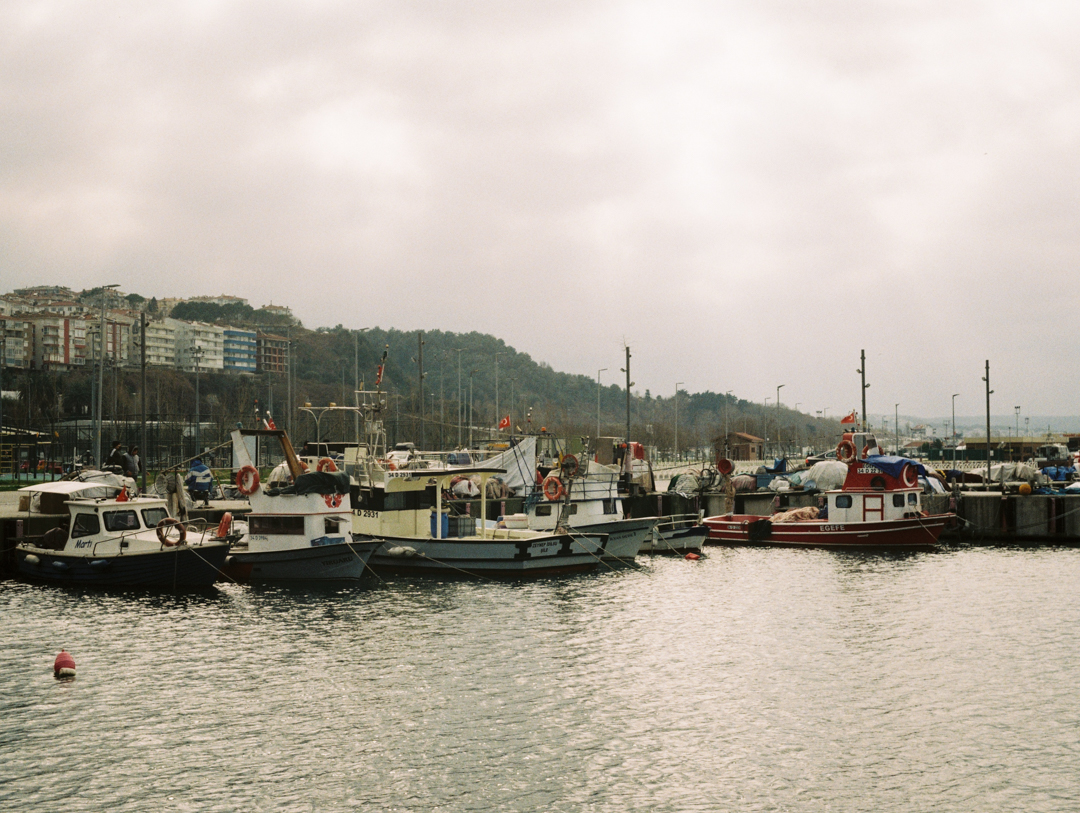 View of the fishing boats