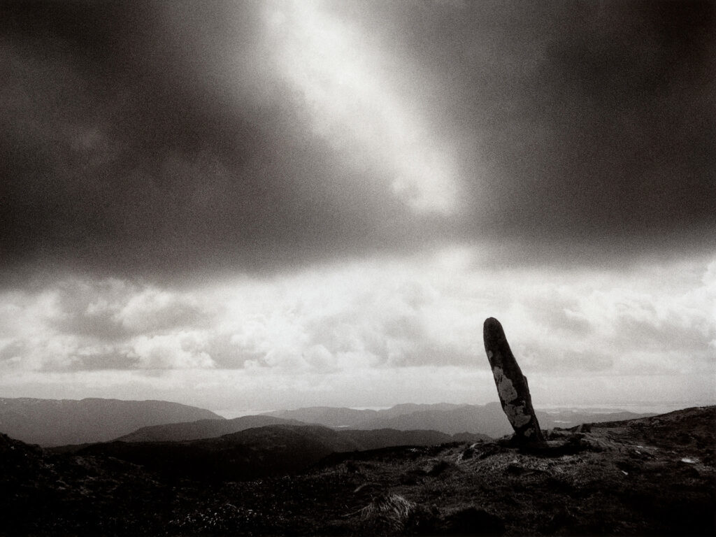 Heavenly mirror image. Silver gelatin print. Captured with the Olympus Mju2.