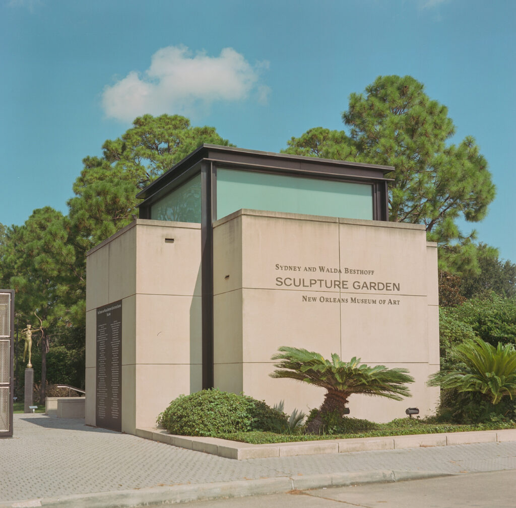 Entrance to the sculpture garden. Minolta Autocord, Portra 160.