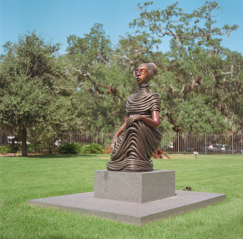 Sculpture of a Woman, Sculpture Garden. Minolta Autocord, Portra 160.