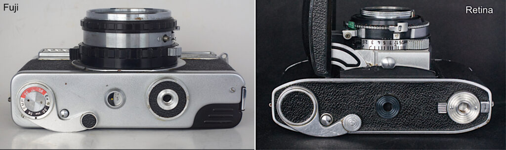 Similarity between the wind levers of the Retina and the Fujica.