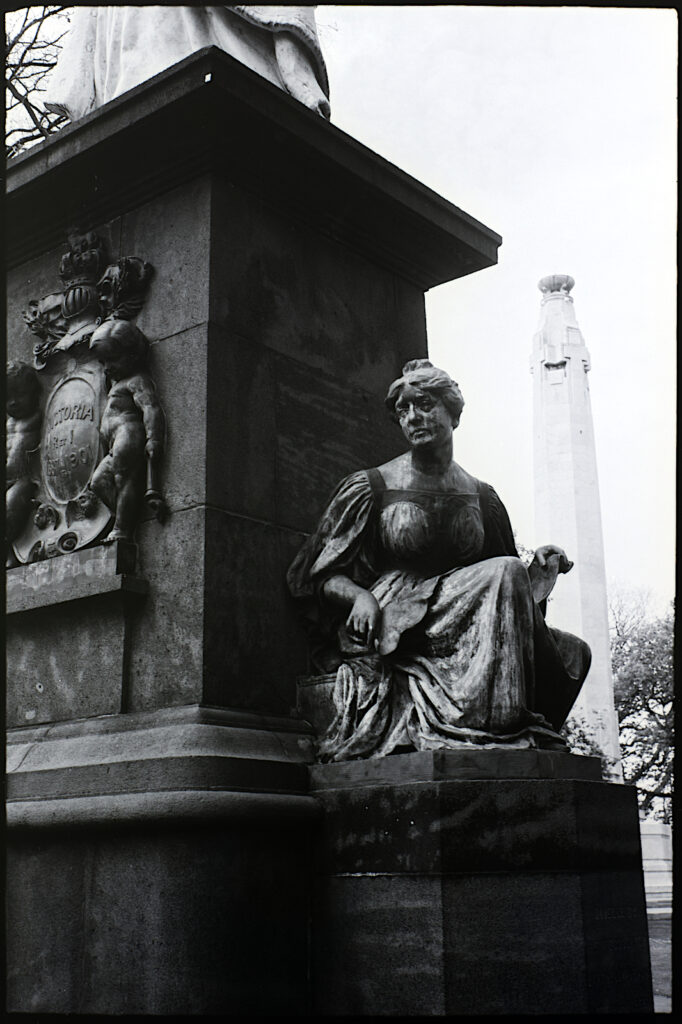 Detail of base of monument.