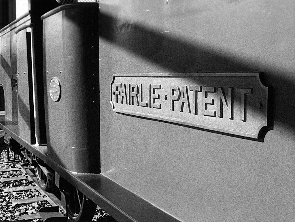 Detail of Fairlie locomotive, Dunedin Early Settlers Museum - Rollei 80S