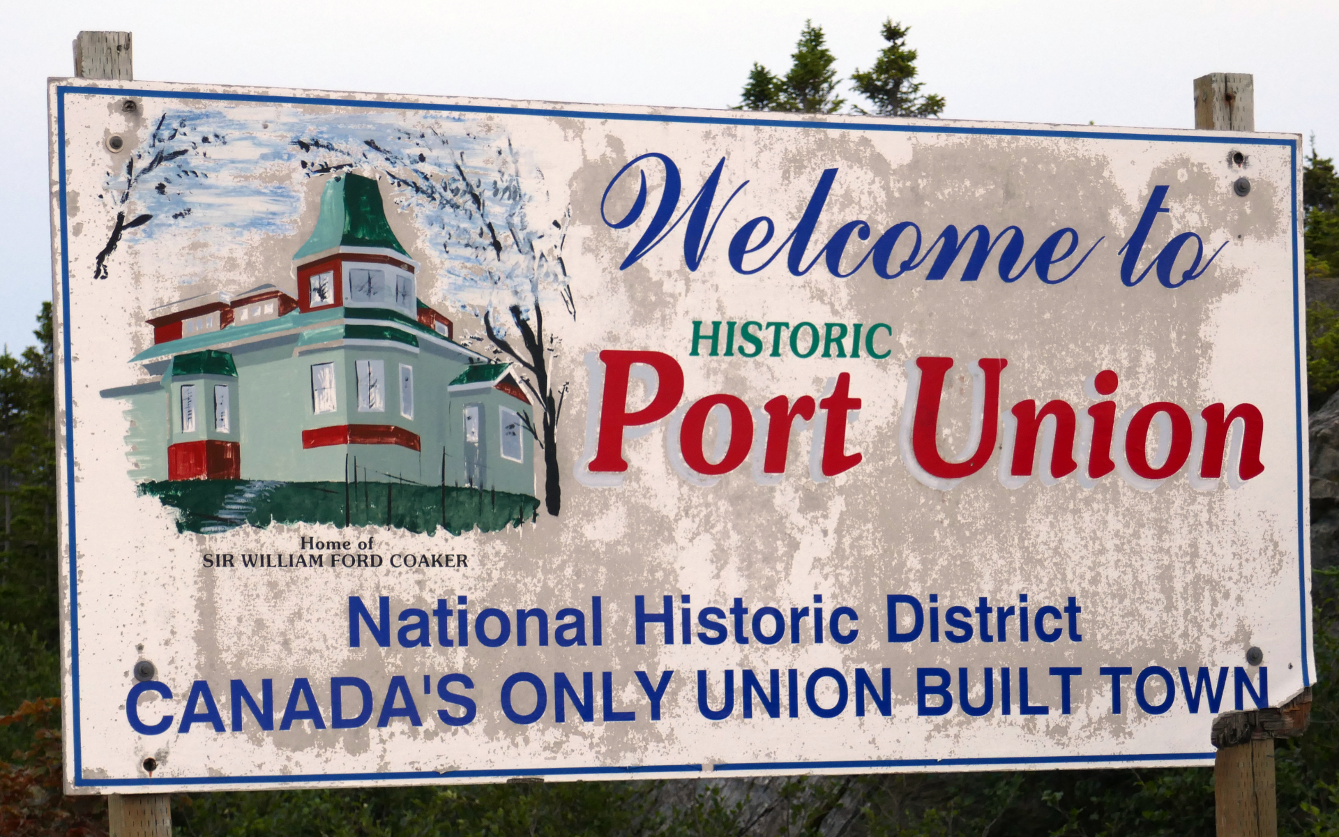 Port Union Newfoundland sign