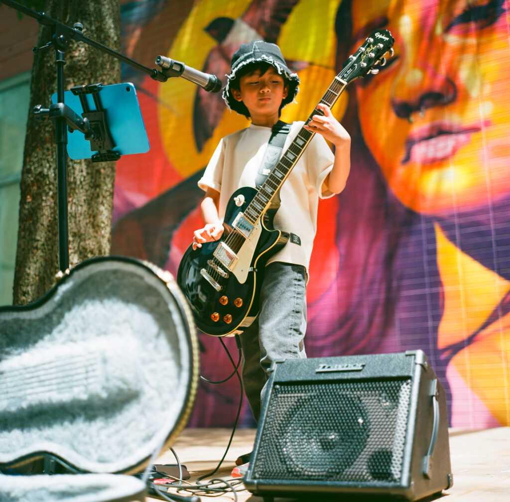 Boy with guitar