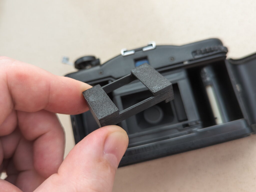 Another new part: 3D printed masking insertion before being placed in the frame window of the Lomo LC-A.