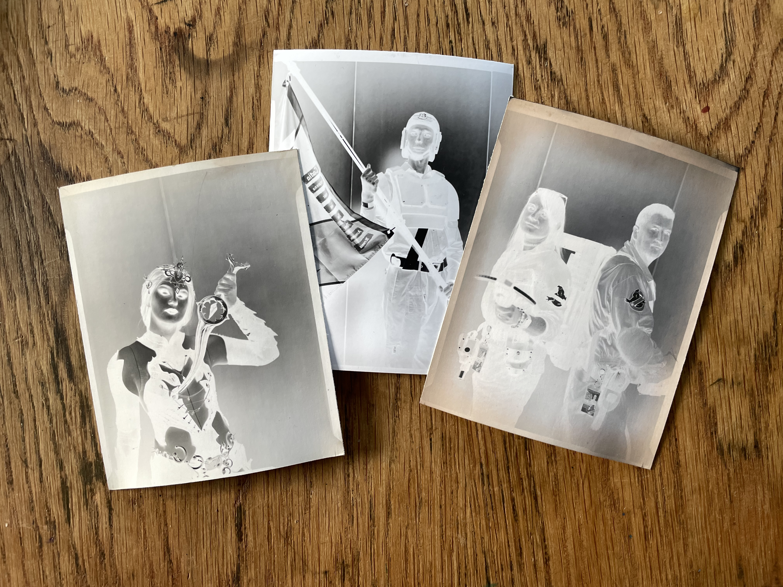 Paper Negatives before they are scanned and inverted