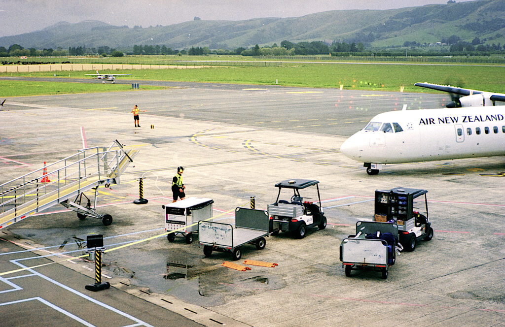 Airport arrival.