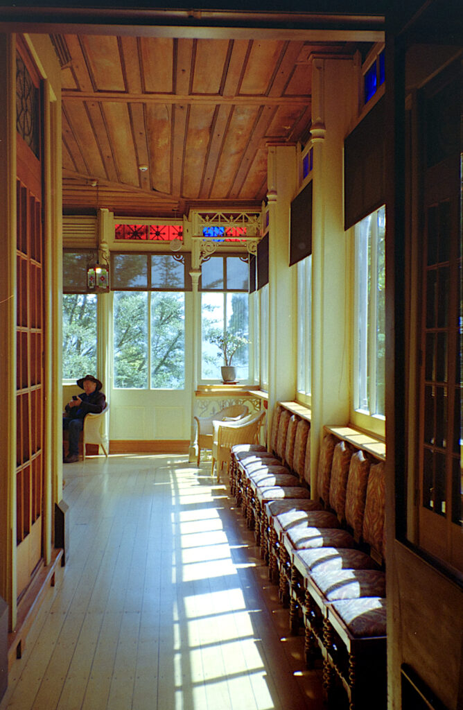 Larnach Castle verandah.