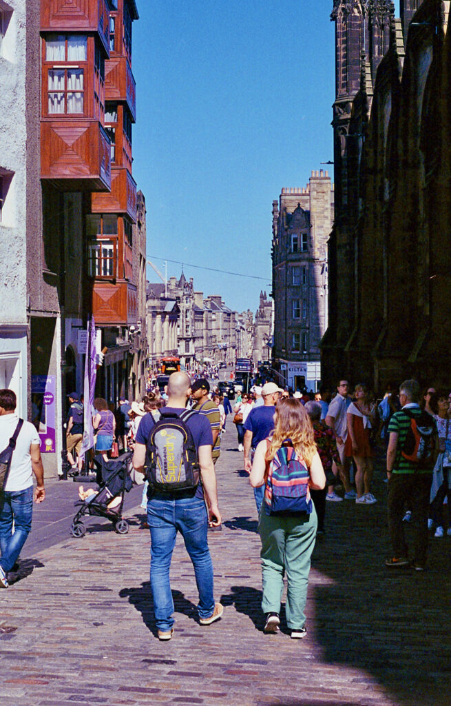 Royal Mile, Edinburgh, in late afternoon