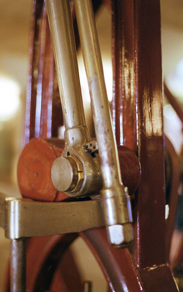 Closeup of machinery at National Museum of Scotland