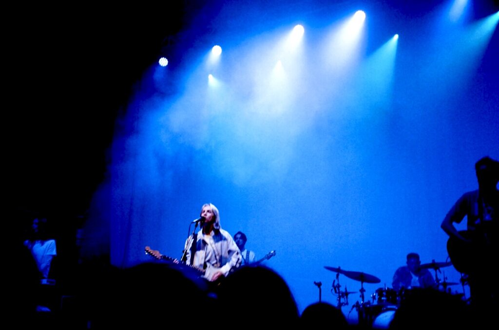 Musician 'The Japanese House' performing on her 2024 tour in Birmingham, UK.