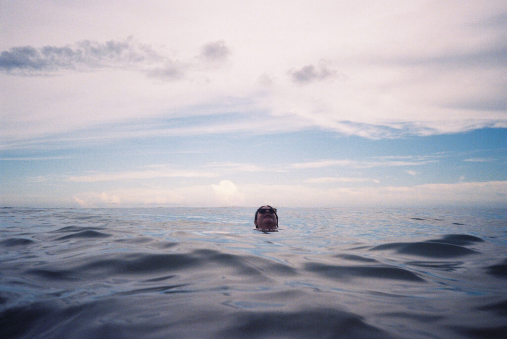 woman swimming in ocean