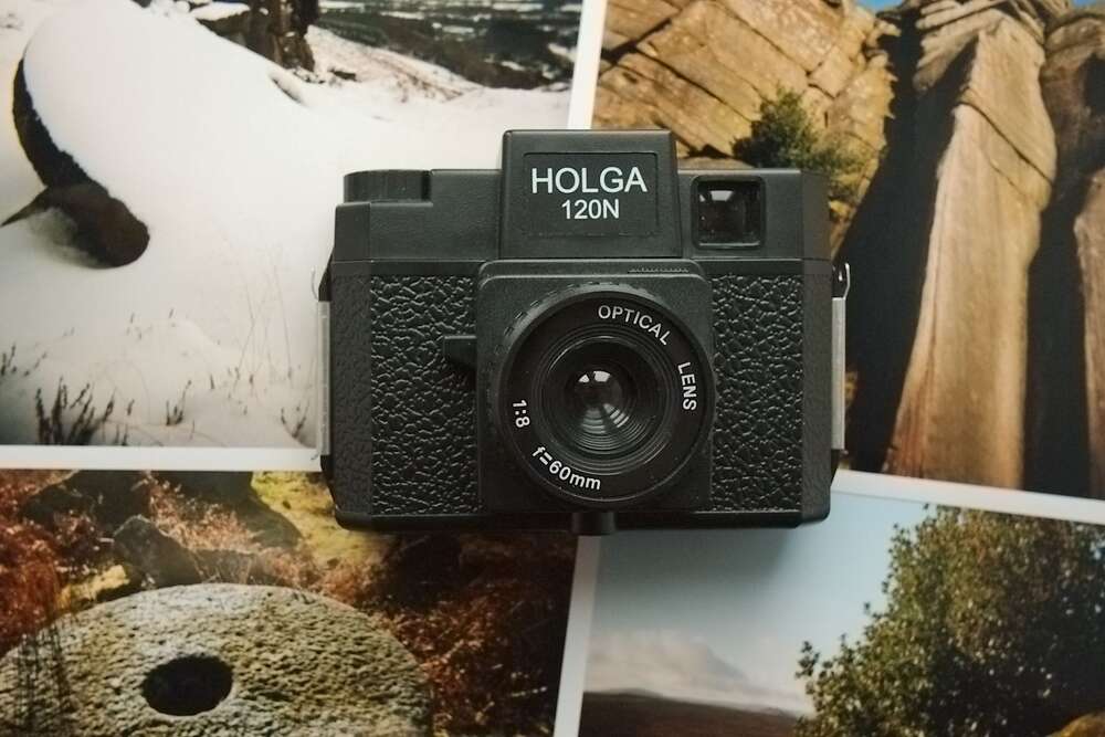 Holga 120 with prints